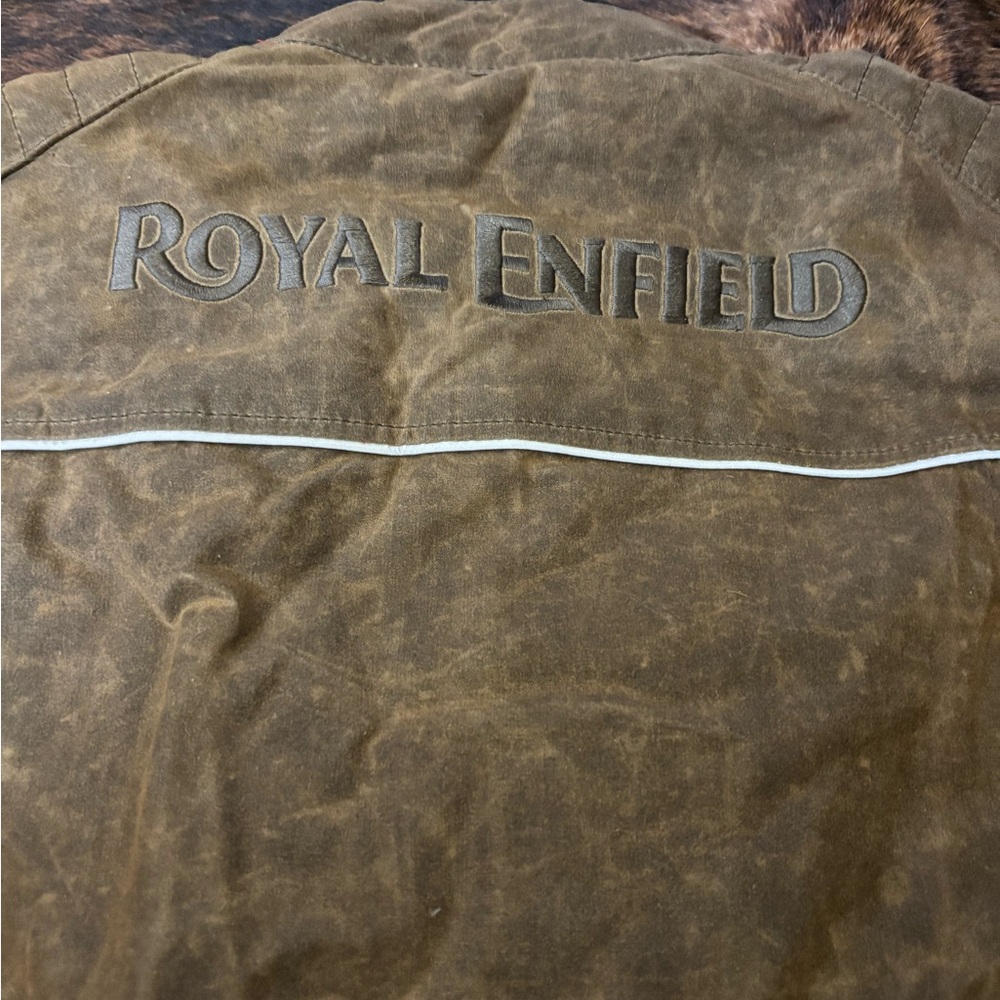 Royal Enfield Panzer Waxed Motorcycle Jacket, Color- Ranger (Brown), Size- XL - Picture 6 of 11